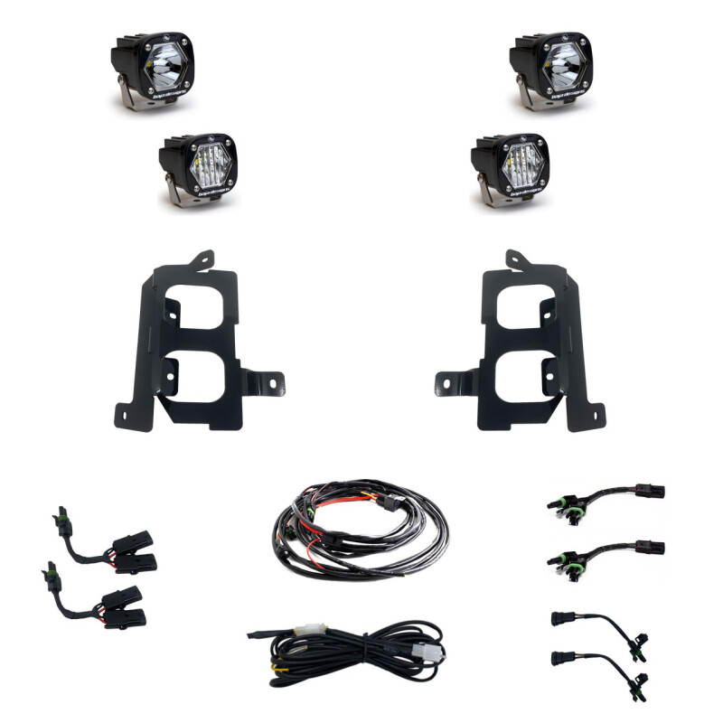GMC 3500 Fog Light Pocket Kit - Baja Designs - `20-`27